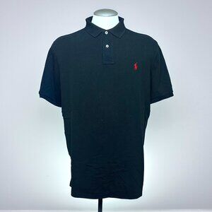 Polo Ralph Lauren Classic Fit Polo XL Black Red Logo Cotton